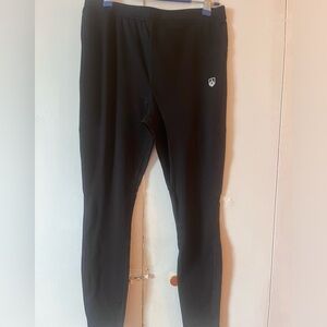 Black Athletic Slim Breathable Marathon Leggings